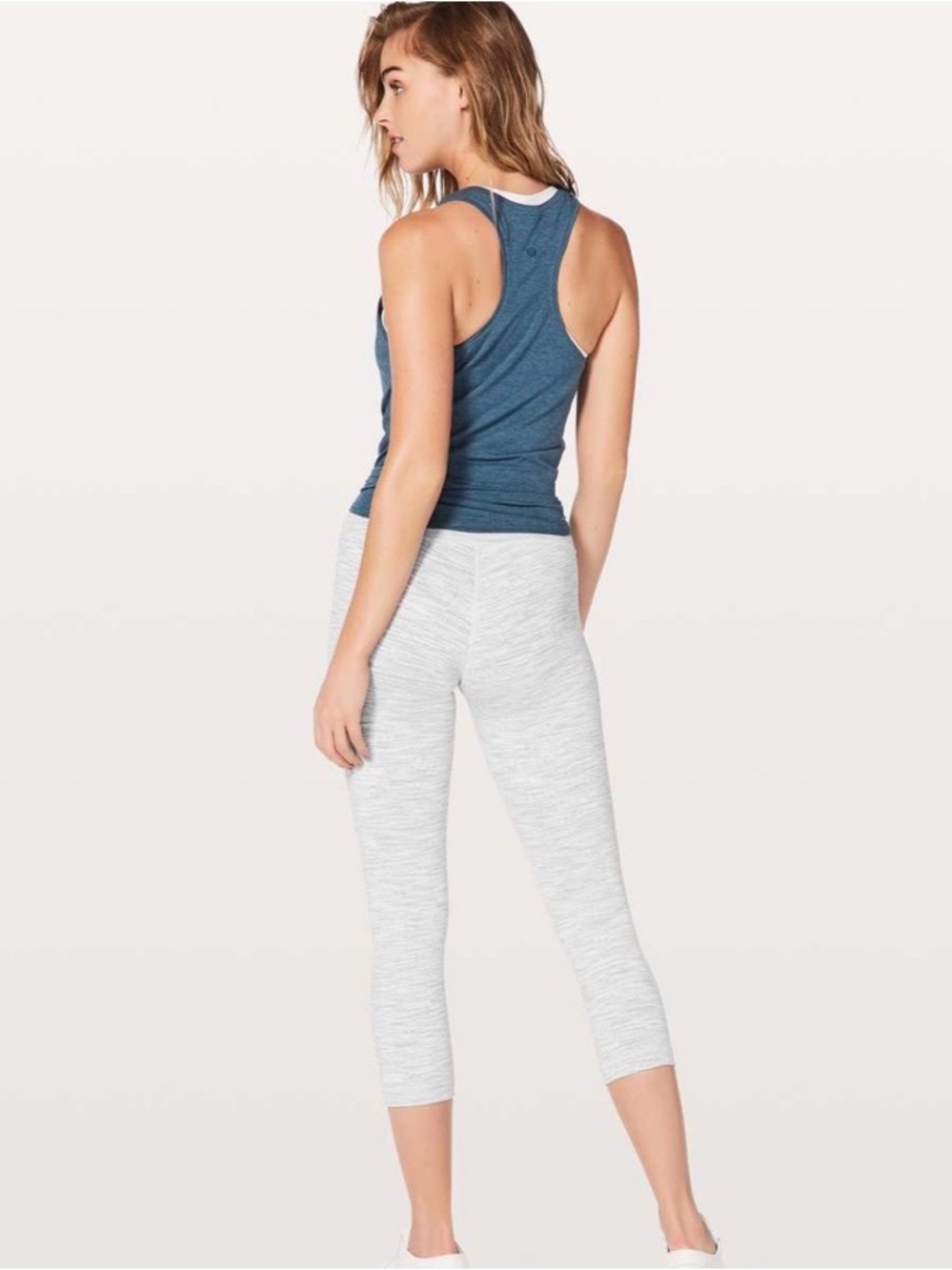 Lululemon Wunder Under Crop 21 High Rise Size 4 Wee Are From Space Grey Luon GUC